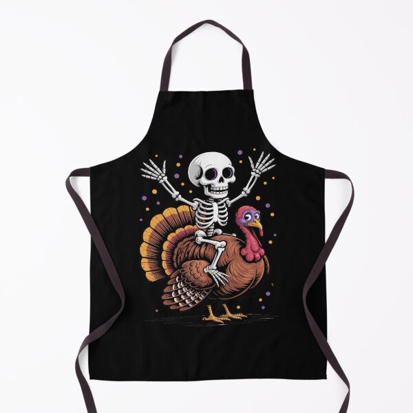 Item preview, Skeleton Riding Turkey Thanksgiving Day Fall Autumn designed and sold by BubblePancake.