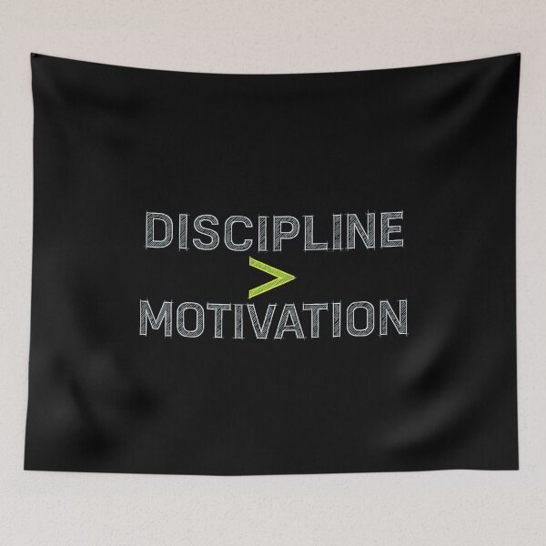 Item preview, Discipline Over Motivation designed and sold by GenzShoppingHub.