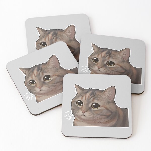 Item preview, Pleading Eyes Cat Meme - Sad Cute Feline Animal Reaction designed and sold by lemonfishing.