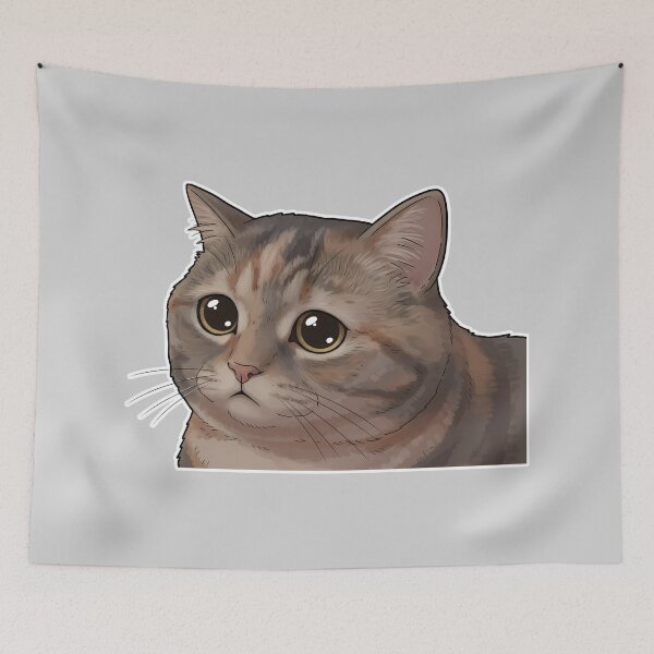 Item preview, Pleading Eyes Cat Meme - Sad Cute Feline Animal Reaction designed and sold by lemonfishing.
