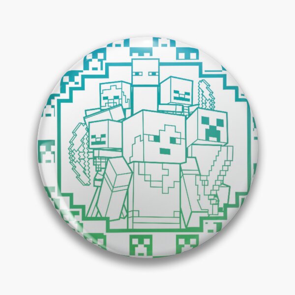 Item preview, Blue To Green Gradient Pixel Checkers Gamer Pattern designed and sold by JeanSeth.