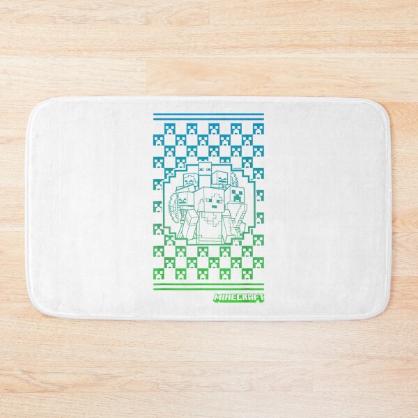 Item preview, Blue To Green Gradient Pixel Checkers Gamer Pattern designed and sold by JeanSeth.