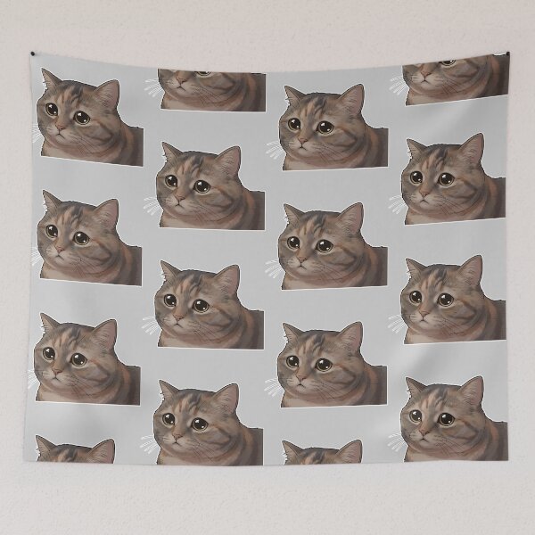 Item preview, Pleading Eyes Cat Meme - Sad Cute Feline Animal Reaction designed and sold by lemonfishing.