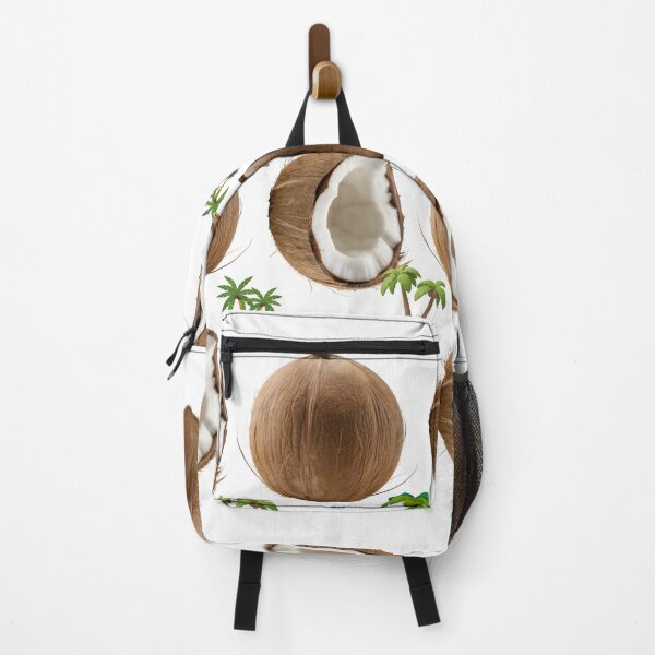 Item preview, Seamless Coconut and Palm Tree Pattern: Modern Tropical Grid designed and sold by KiddoCavePrints.