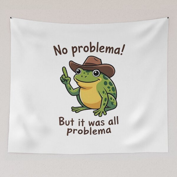 Item preview, Funny Frog Saying No Problemo Vintage designed and sold by Milekhinromanro.