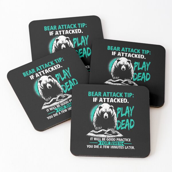 Item preview, Camping Bear Attack Tip Play Dead Hiking Camper Practice designed and sold by OnaConnie.