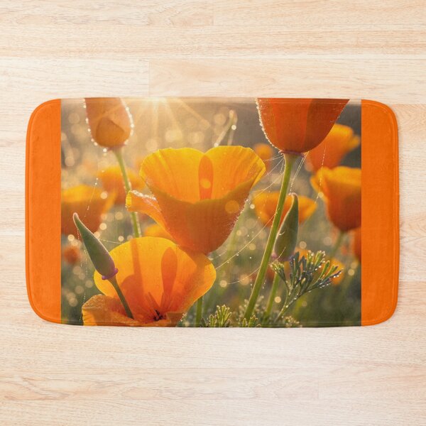 Item preview, Orange Wildflower at Sunrise: Golden Sun Flare Nature Close-Up designed and sold by KiddoCavePrints.