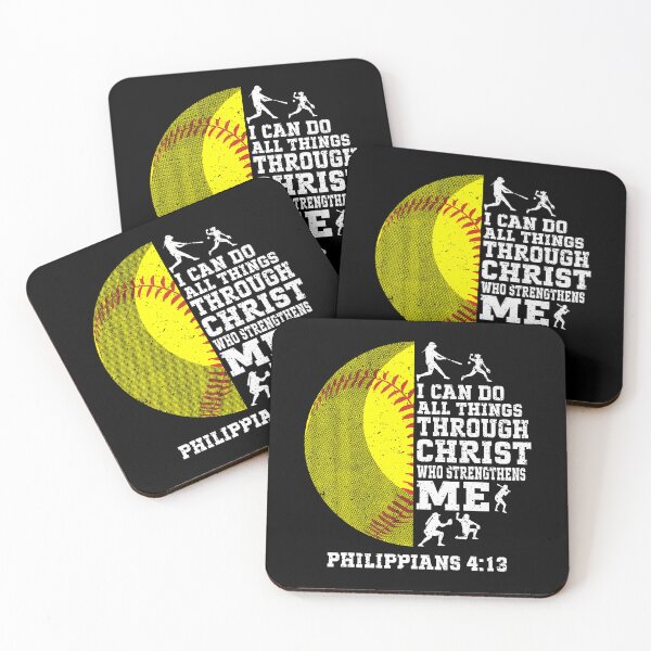 Item preview, I Can Do All Things Through Christ Softball Christian designed and sold by JosephineSarah.