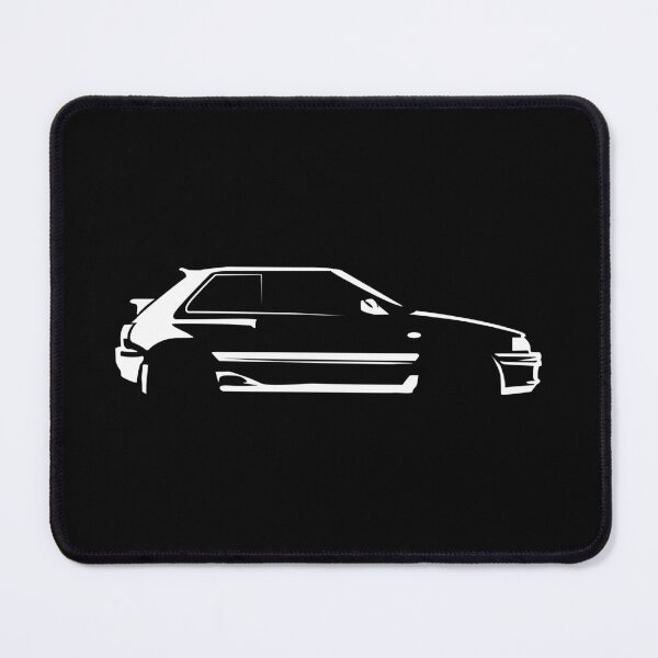 Item preview, 323 GTX (1989) BFMR Turbo AWD - Minimalist Car Silhouette (White) designed and sold by FearnCreative.