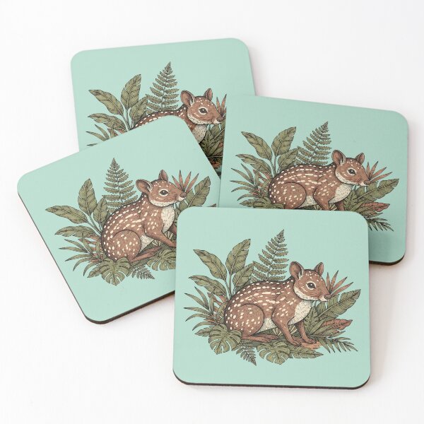 Item preview, Paca Resting Among Jungle Ferns and Leaves designed and sold by BirdsnStuff.