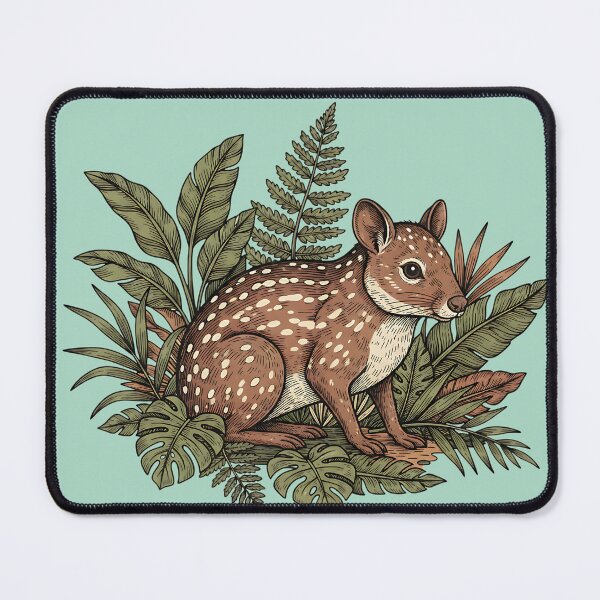 Item preview, Paca Resting Among Jungle Ferns and Leaves designed and sold by BirdsnStuff.