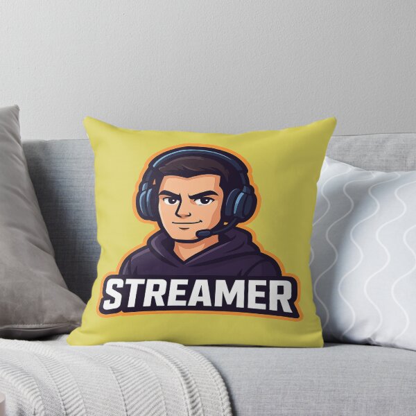 Item preview, “Pro Gamer Streamer Avatar | Cool Gaming Mascot Logo for Stickers & T-Shirts | Esports Cartoon Character” designed and sold by TrendMixDesigns.