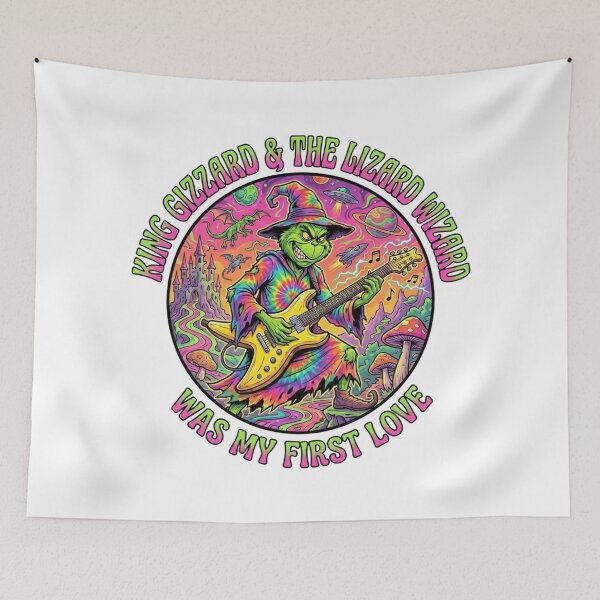 Item preview, Grinch Psychedelic Wizard - Trippy Rock Guitarist Music Lover Parody designed and sold by heisergarziao.