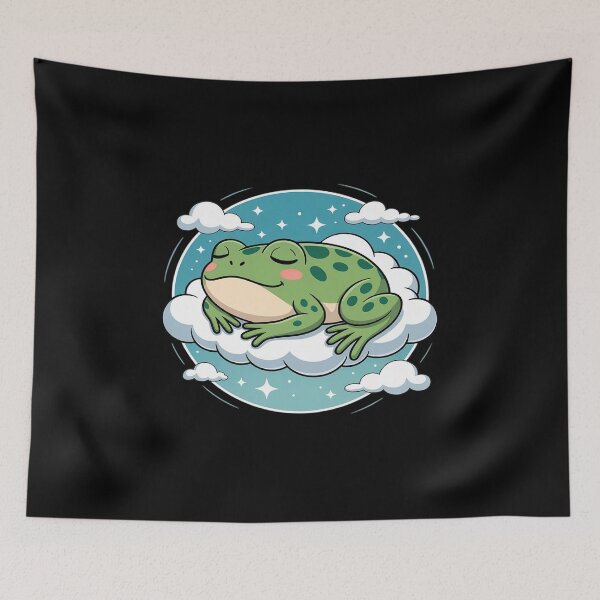 Item preview, Sleep Frog Sleeping Animal Napping Cute Frog Sleeping Cloud designed and sold by NetoGalaxy.