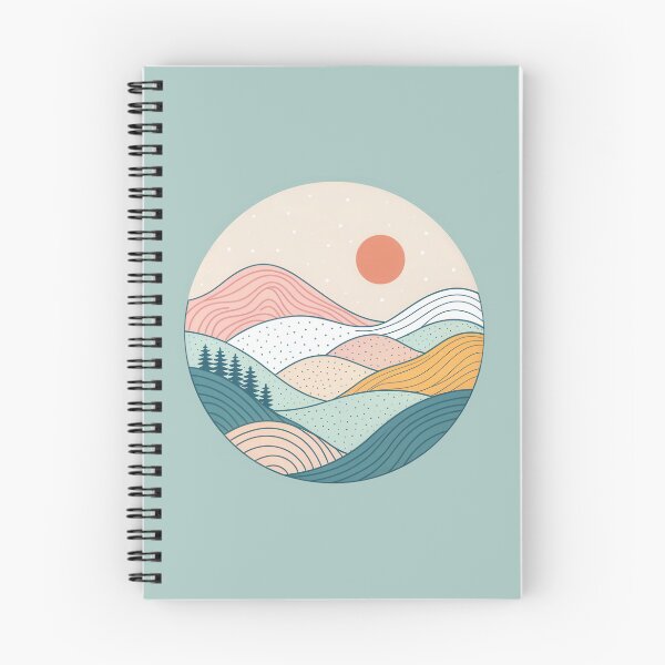 Artikelvorschau, Pastellfarbene, geschichtete Berge – Minimalistische geometrische Naturkunst entworfen und verkauft von NoctaHike.