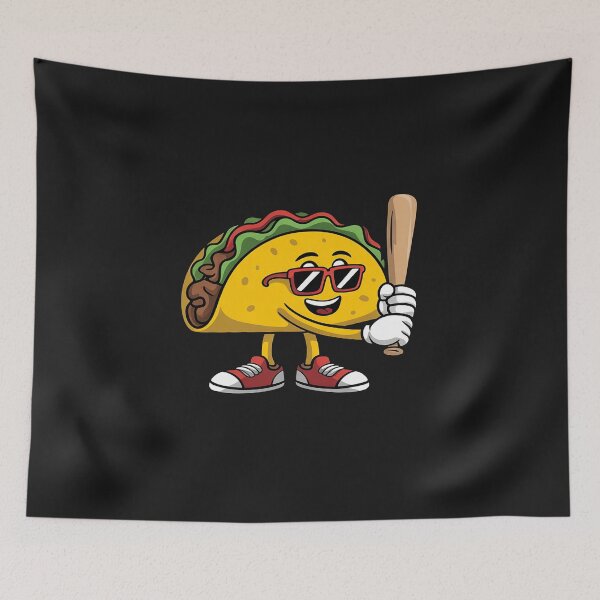 Item preview, Taco Playing Baseball Mexican Cinco De Mayo Kids Men 3 designed and sold by procionartss.