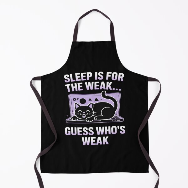 Item preview, Sleep is for The Weak... Cat Keyboard Yawn designed and sold by NetoGalaxy.