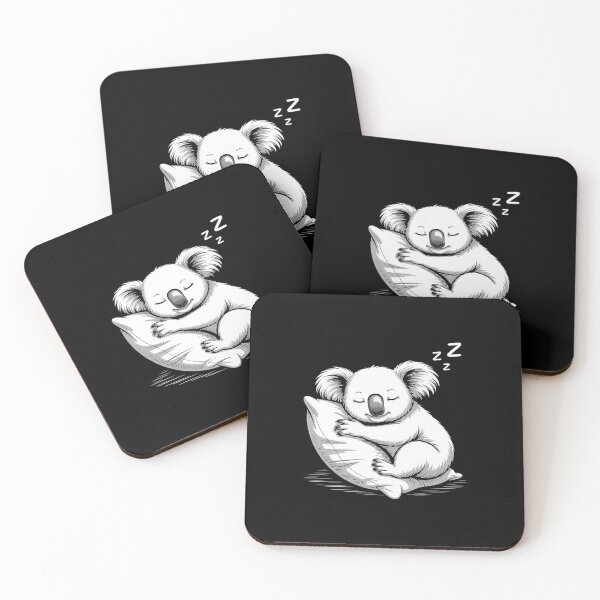Item preview, Sleeping Koala Bear Drawing Sleeping Animal Koala Lover designed and sold by NetoGalaxy.