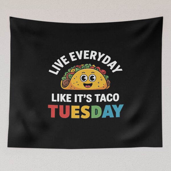 Artikelvorschau, Taco-Shirt für Damen, Kinder, Jungen und Mädchen – jeden Tag wie Taco-Dienstag entworfen und verkauft von procionartss.