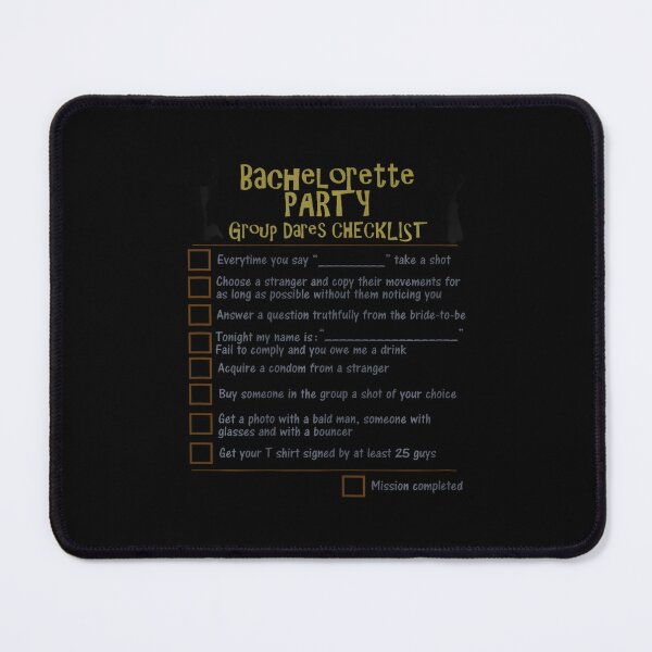 Item preview, Bachelorette Party Checklist Game designed and sold by RobertJFord.
