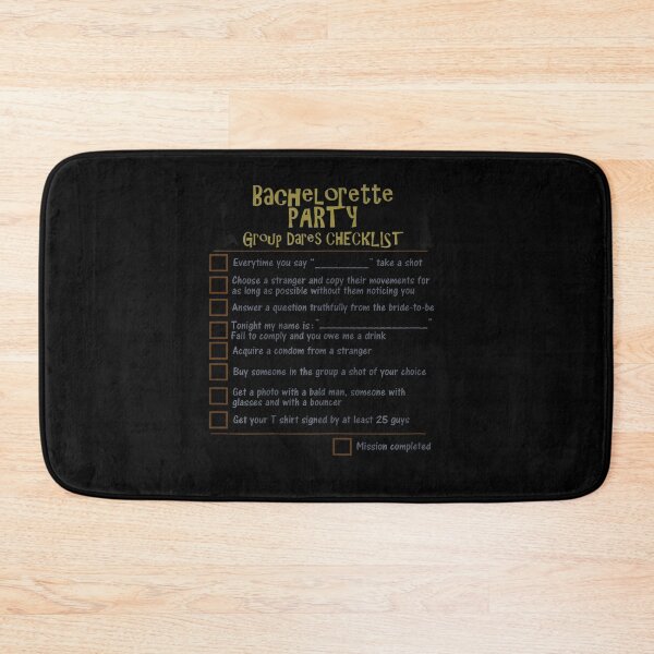Item preview, Bachelorette Party Checklist Game designed and sold by RobertJFord.