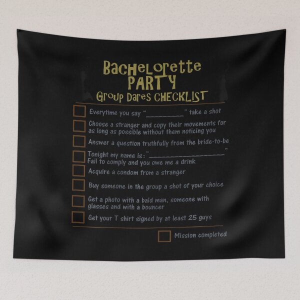 Item preview, Bachelorette Party Checklist Game designed and sold by RobertJFord.