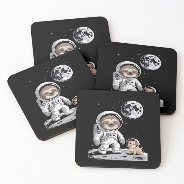 Item preview, Sloth Astronaut Walking Moon Dog Adventure and Beyond designed and sold by NetoGalaxy.
