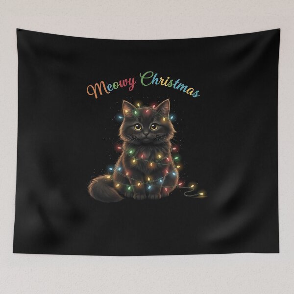 Item preview, Meowy Christmas Pullover Cat Lover Xmas Tops Merry Catmas  designed and sold by facegm.