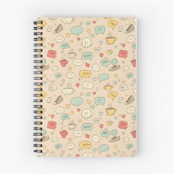 Item preview, Coffee & Chat Doodle Pattern designed and sold by Kaleidoscope Print.
