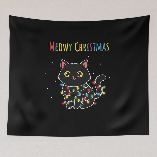 Item preview, Meowy Christmas Pullover Cat Lover Xmas Tops Merry Catmas designed and sold by facegm.