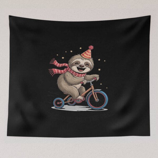 Item preview, Sloth on Tricycle Born to Dilly Dally Forced to Pick Up Pace designed and sold by SnackPAC.