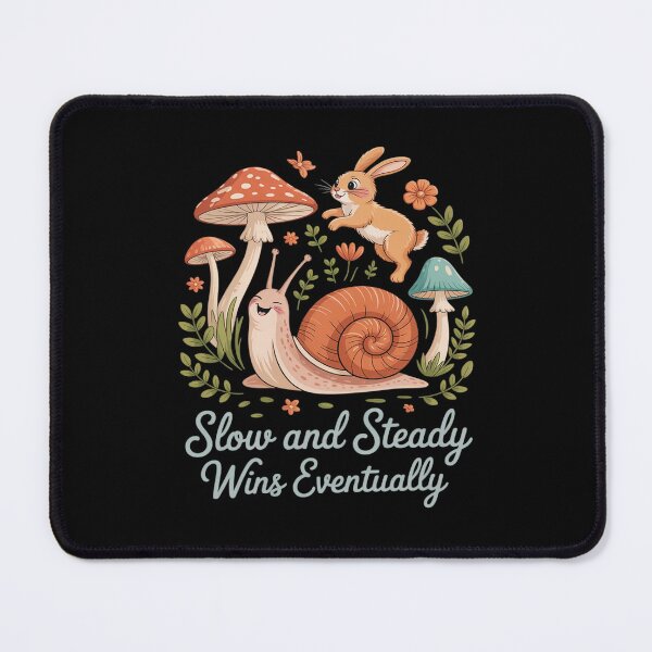 Item preview, Slow and Steady Snail Cottagecore Nature designed and sold by SnackPAC.