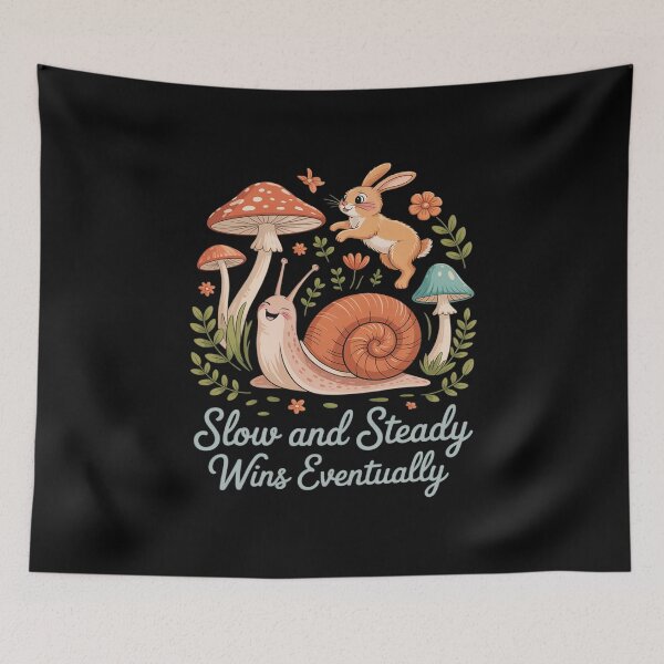 Item preview, Slow and Steady Snail Cottagecore Nature designed and sold by SnackPAC.