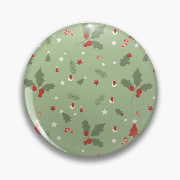 Artikelvorschau, Einfaches Weihnachtsmuster – Minimalistisches, festliches Design mit grünem Hintergrund entworfen und verkauft von Quipzzy.