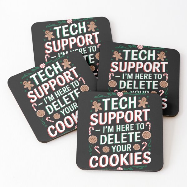 Item preview, Tech Support Christmas Cookies Women Men Funny Christmas designed and sold by AvagondaMind.