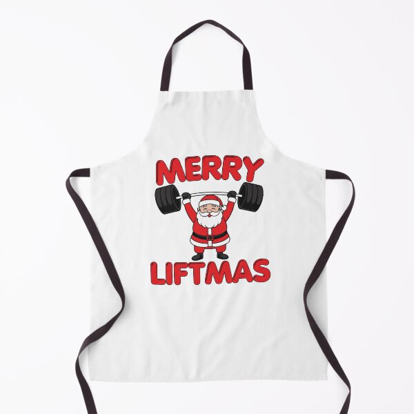 Item preview, Merry Liftmas – Strong Santa Gym Christmas Design designed and sold by A Little Unhinged.
