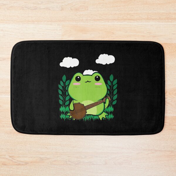 Item preview, Cottagecore Aesthetic Cute Kawaii Frog Playing Banjo Guitar designed and sold by GeorgeneCharlo.