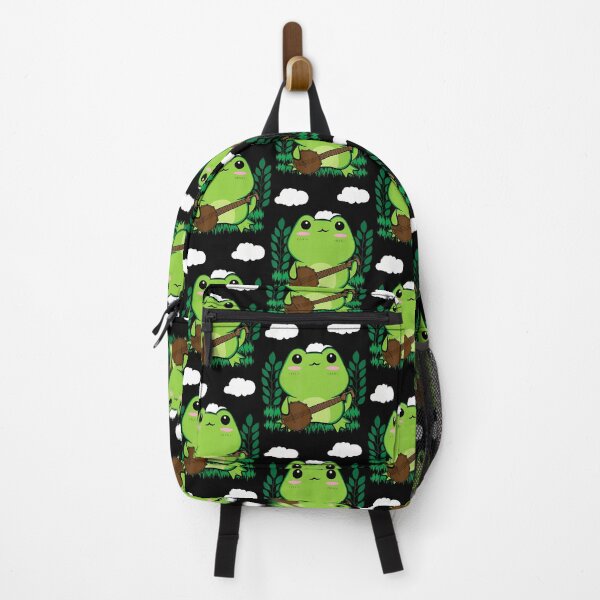Item preview, Cottagecore Aesthetic Cute Kawaii Frog Playing Banjo Guitar designed and sold by GeorgeneCharlo.