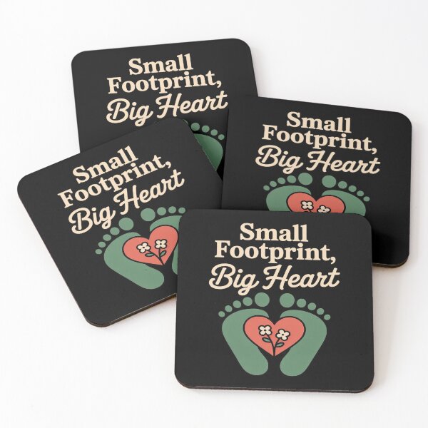 Item preview, Small Footprint Big Heart Eco-Friendly Sustainable designed and sold by SnackPAC.