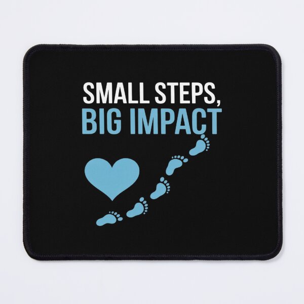 Item preview, Small Steps Big Impact Volunteer Heart Footprints designed and sold by SnackPAC.