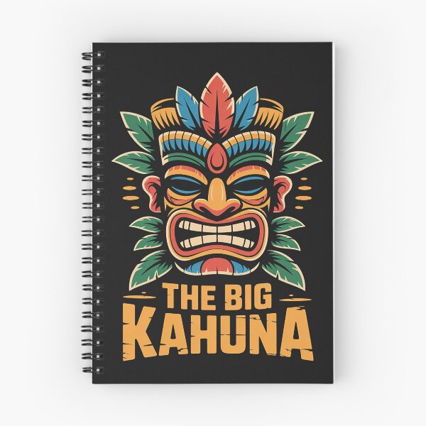 Item preview, The Big Kahuna Funny Hawaiian Tiki T-Shirt Dad Boss Gift designed and sold by AvagondaMind.