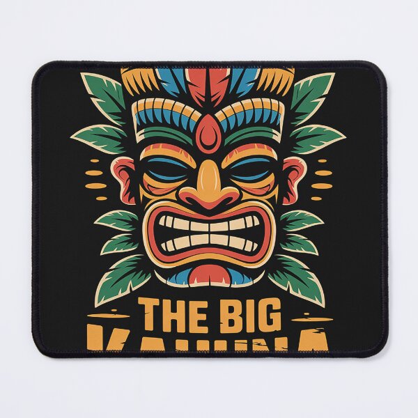 Item preview, The Big Kahuna Funny Hawaiian Tiki T-Shirt Dad Boss Gift designed and sold by AvagondaMind.