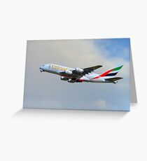 Emirates Airbus A380-861 Carte de vœux