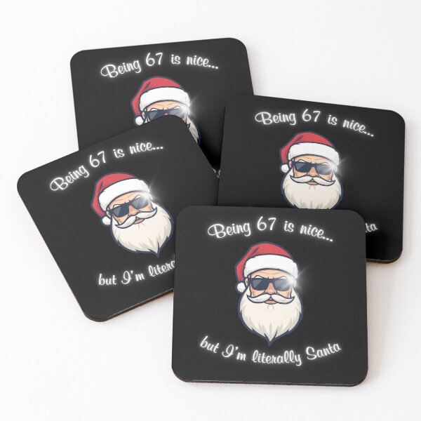 Item preview, Santa With Sunglasses 67 Meme Joke Ironic Christmas Comedy Art designed and sold by Przemagobart.