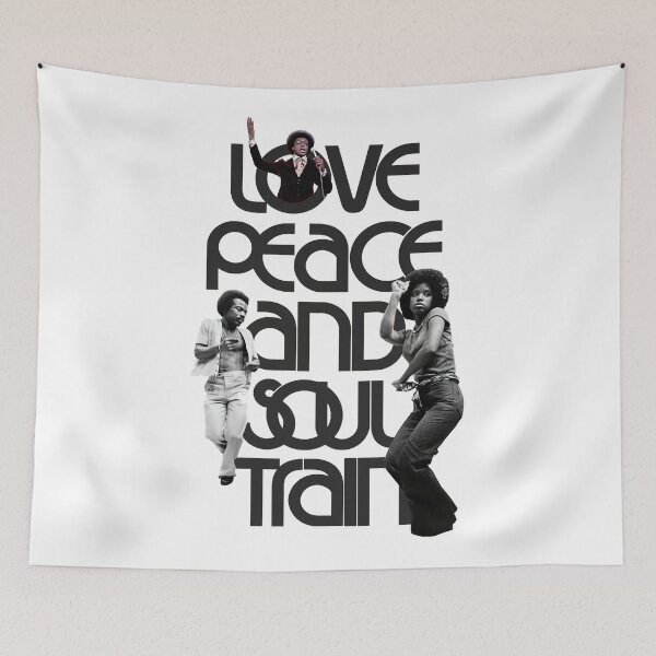Item preview, Retro Peace Love and Soul Train designed and sold by superbarkah.