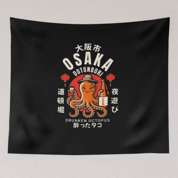 Item preview, Osaka dotonbori drunken octopus designed and sold by ArminGreen.