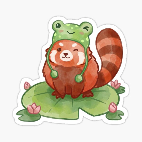Item preview, red panda froggy designed and sold by taexgiuls.