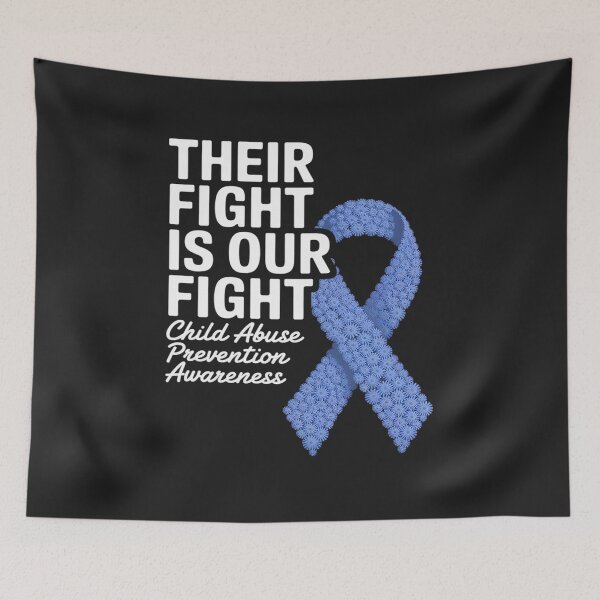 Item preview, Their fight is our fight Child Abuse prevention awareness designed and sold by AvagondaMind.