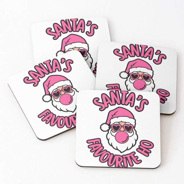 Item preview, Santa’s Favourite Ho – Bubblegum Pink Retro Santa designed and sold by A Little Unhinged.