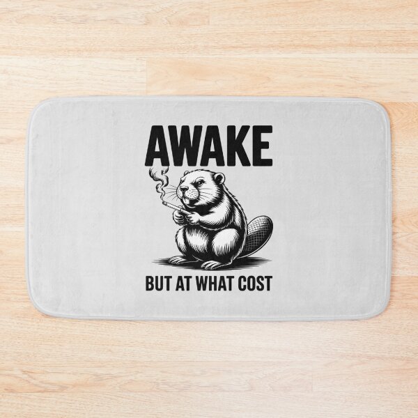 Item preview, Smoking Capybara Awake But at What Cost Funny designed and sold by SnackPAC.